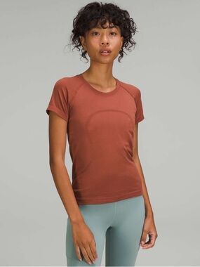 Lululemon Swiftly Tech Short-Sleeve Shirt 2.0 Hip Length Ancient Copper Sz 4
